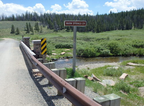 GDMBR: This is our second crossing of Warm Spring Creek.